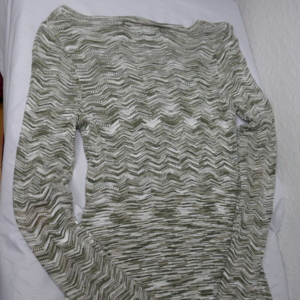 Aventura Gemma Sweater Dress Organic Cotton Knit Long Sleeve Olive Size Small - Picture 2 of 10